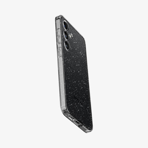 ACS07285 - Galaxy S24 Ultra Case Liquid Crystal Glitter in Crystal Quartz showing the back